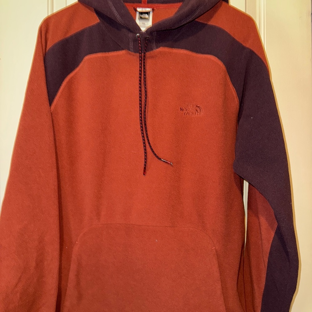 The North Face Rust and Purple fleece Sweatshirts for Casual Comfort